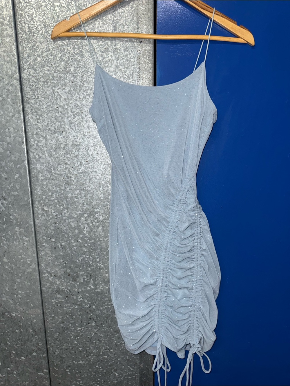 Women’s light blue sparkly dress